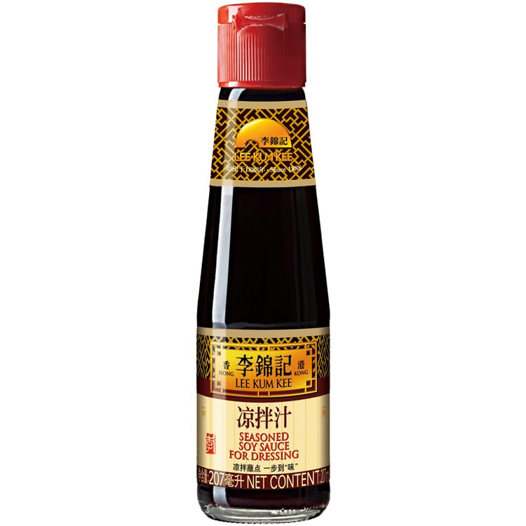 李锦记 凉拌汁207ml 0添加防腐剂 微辣酸爽 轻松随心 拌菜拌面酱油 菜管家商品