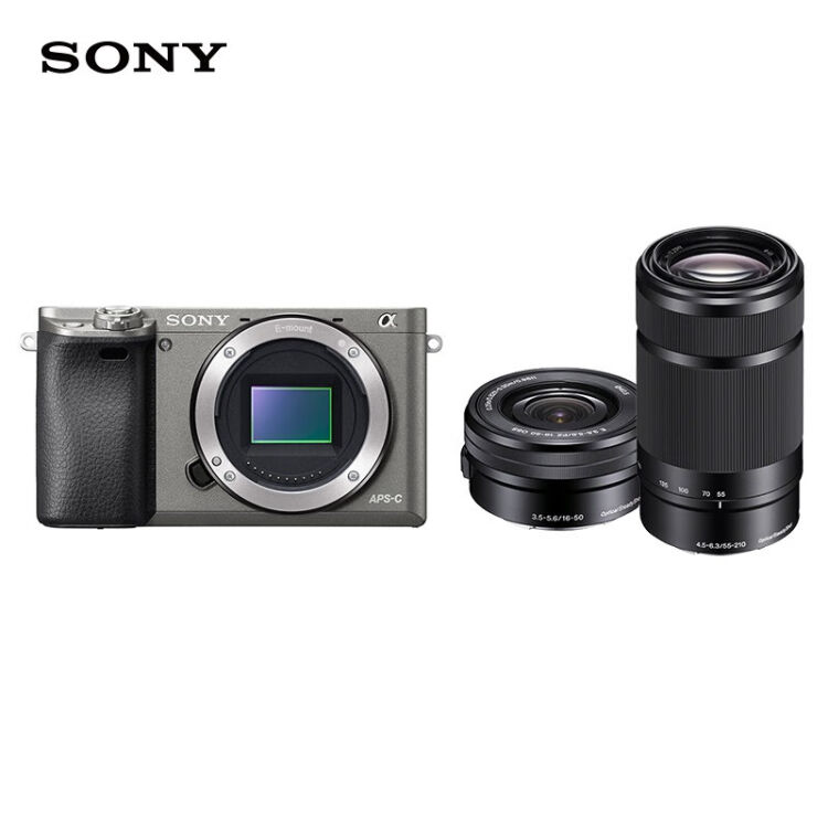 索尼（SONY）Alpha 6000 APS-C画幅微单数码相机SELP1650+SEL55210双 