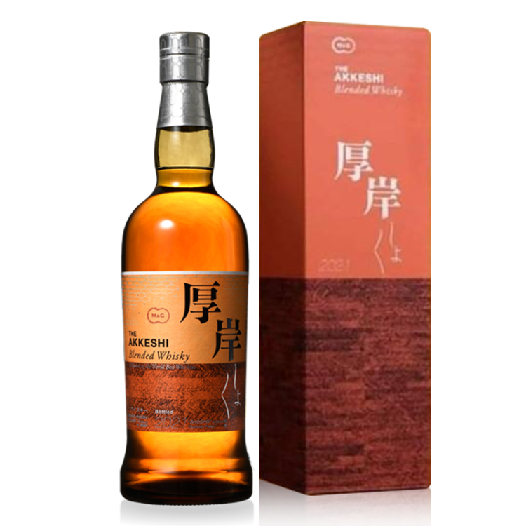 厚岸【官方授权】倾酌日本厚岸单一麦芽威士忌700ml 进口洋酒厚岸处暑