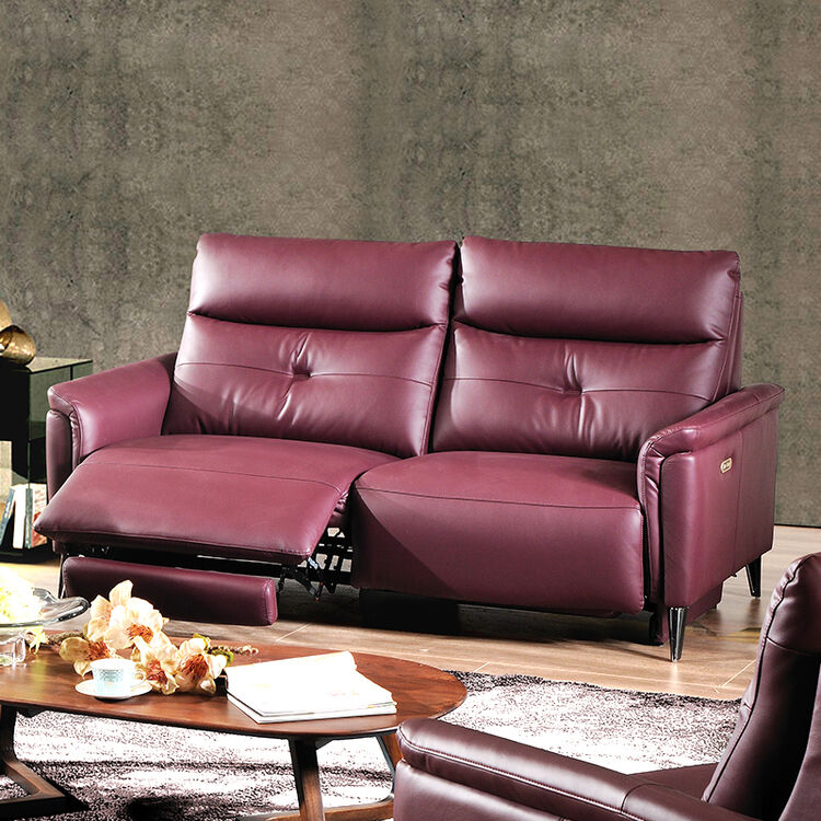 索菲尼沙发客厅科技皮沙发意式极简沙发现代简约功能沙发组合b02电动