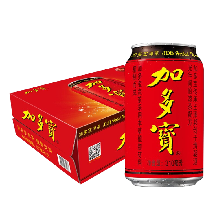 加多宝凉茶植物饮料 茶饮料 310ml*24罐 (新老包装随机发货) 菜管家商品