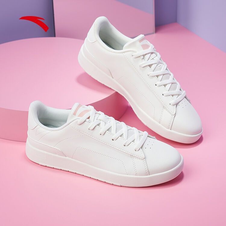 安踏板鞋女秋季女鞋小白鞋学生滑板鞋潮流休闲鞋品牌运动鞋女官方旗舰