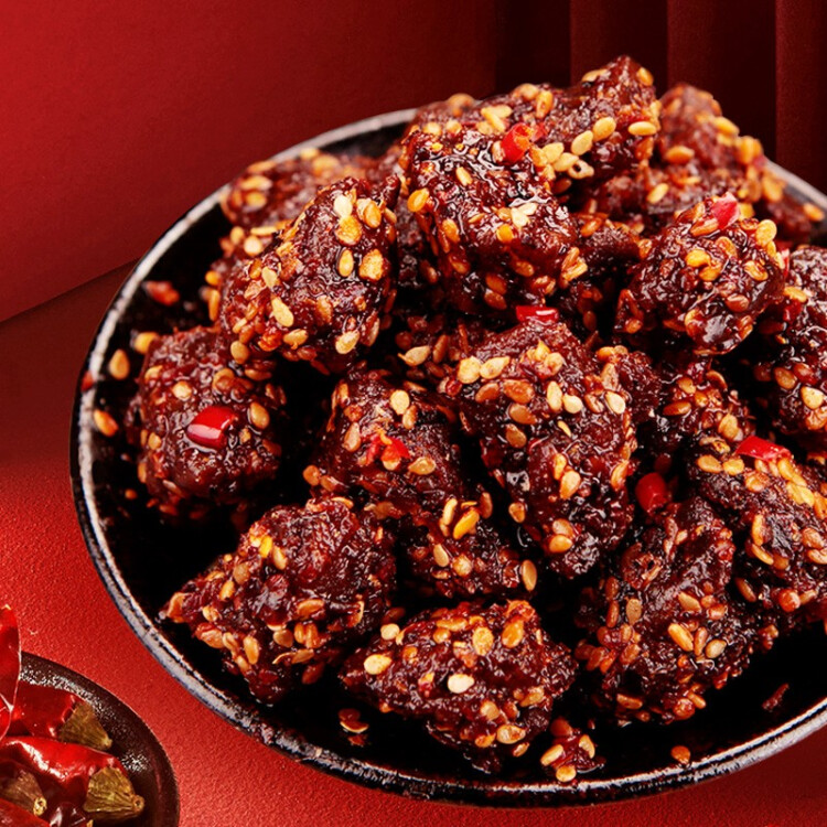 蜀道香 牛肉粒  麻辣味50g 休闲办公室零食 牛肉干零食 特产肉脯 菜管家商品