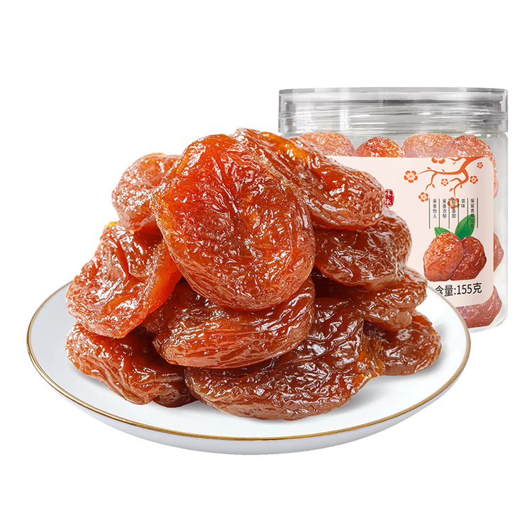 华味亨水晶杏脯150g 蜜饯果干无核大个休闲食品健康零食小吃 菜管家商品