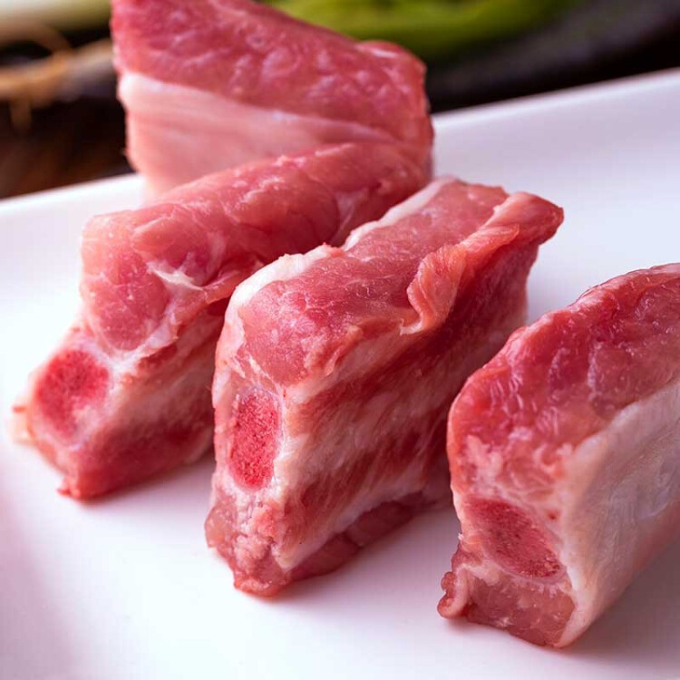 龍大肉食 國產豬肋排500g 冷凍免切豬排骨豬肋骨豬肋條 出口日本級 豬骨