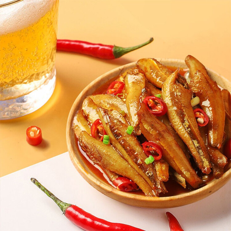 劲仔 小鱼仔零食小鱼干香辣味 300g/盒 20包 菜管家商品