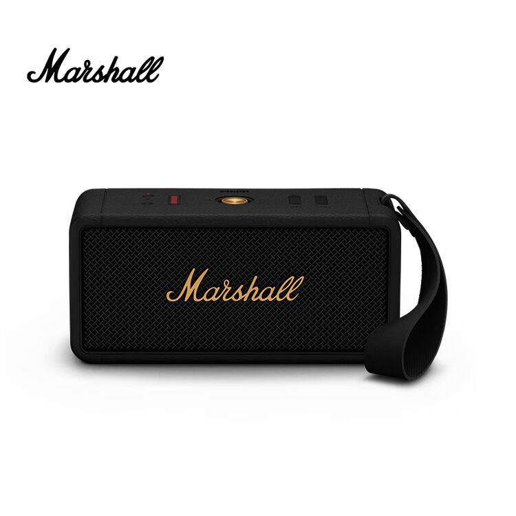 MARSHALL（马歇尔）MIDDLETON音箱便携式无线蓝牙家用户外防水音响 黑金色【图片 价格 品牌 评论】京东