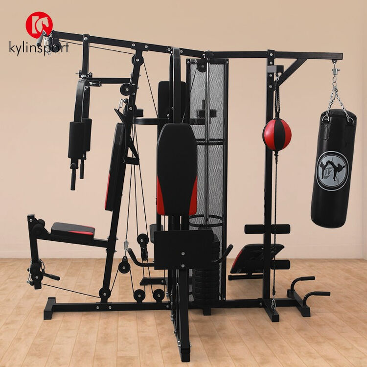 KYLIN 综合训练器 六人站 家用多功能健身器材 力量组合运动健身器械【图片 价格 品牌 评论】-京东