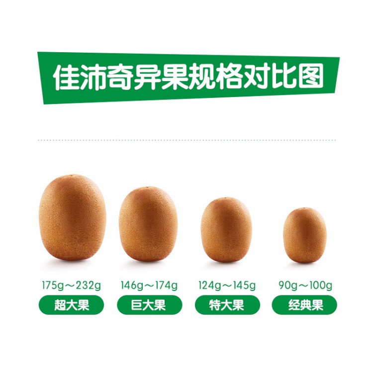 佳沛（zespri）新西兰阳光金奇异果18粒超大原箱单果重约175-204g 水果礼盒 菜管家商品