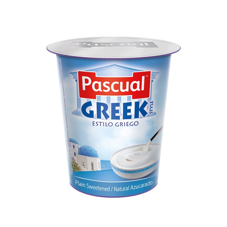帕斯卡西班牙进口 原味 常温希腊酸奶4*125g杯装 营养风味发酵全脂酸奶 光明服务菜管家商品 
