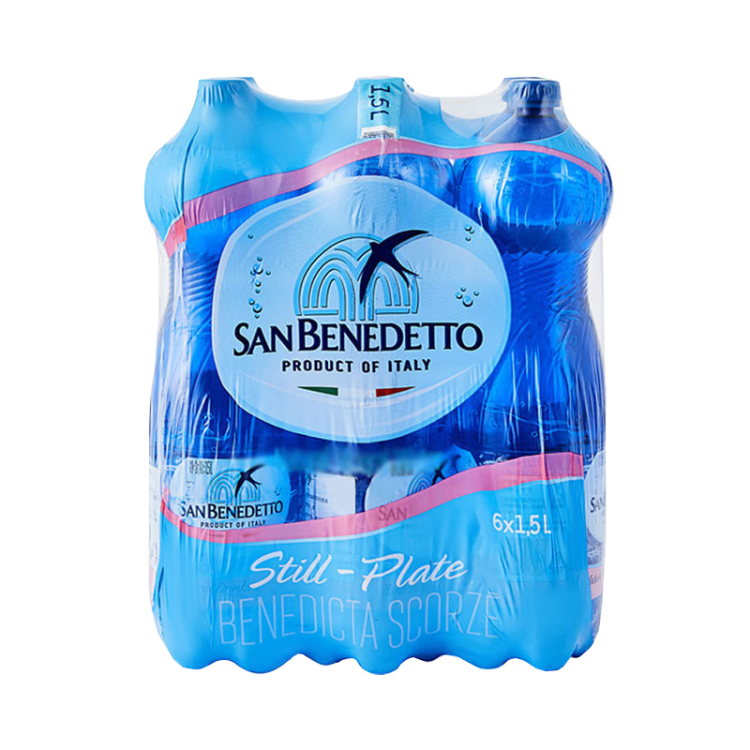 圣碧涛（San Benedetto）意大利进口 饮用天然水 1.5L*6 （新老包装交替发货） 菜管家商品