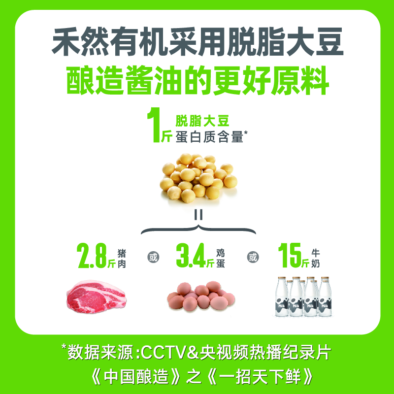欣和 生抽 禾然有机酱油 500ml有机认证 0%添加防腐剂/增味剂 光明服务菜管家商品 