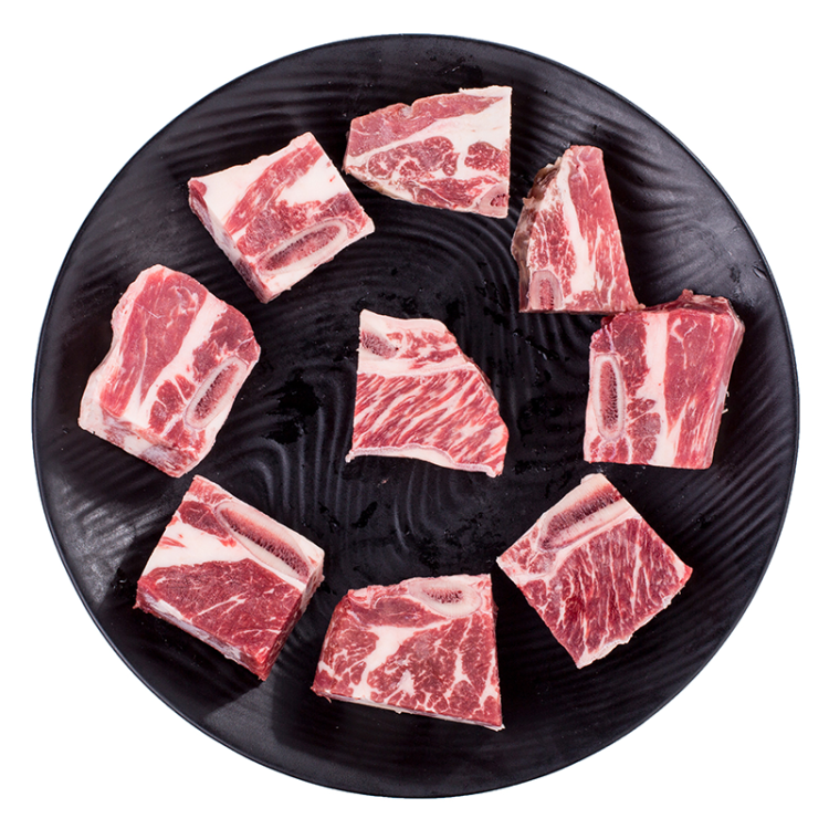 天谱乐食 澳洲原切牛带骨肋排肉段 600g  谷饲牛肉 安格斯生鲜 光明服务菜管家商品 
