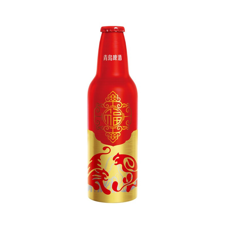 青島啤酒（TsingTao）喜慶 鴻運當頭禮盒355ml*12瓶 常規(guī)版/蛇年生肖版混發(fā) 光明服務(wù)菜管家商品