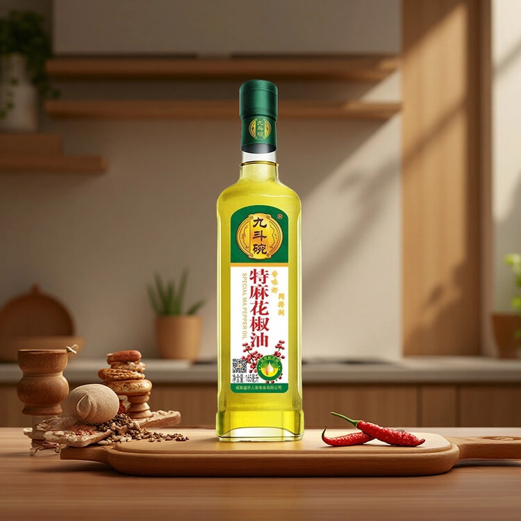 九斗碗 特麻花椒油 红花椒油麻油 米线麻辣烫调味油 165ml 菜管家商品