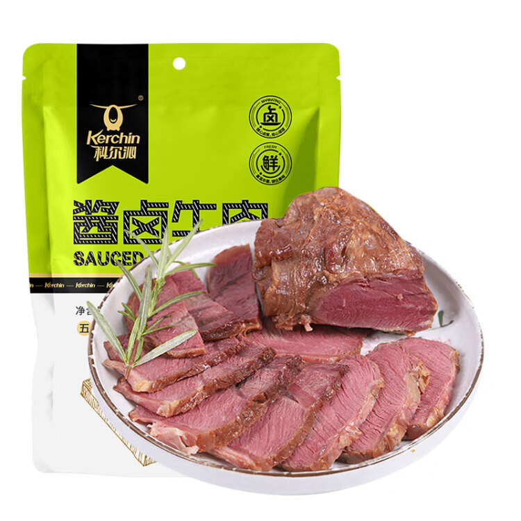 科爾沁 醬鹵牛肉五香味200g 休閑零食 熟食臘味 菜肴醬牛肉干 菜管家商品