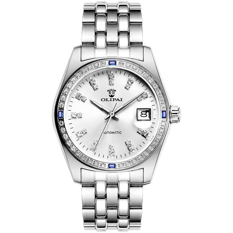 欧力派(olipai)手表男表经典自动机械表防水夜光精钢男士手表jt7006