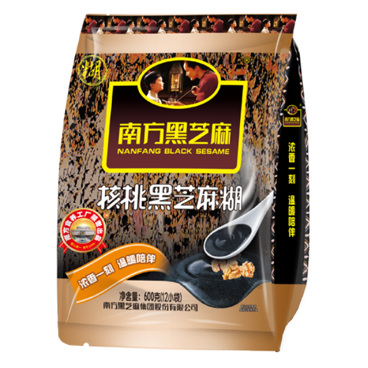 南方黑芝麻 核桃黑芝麻糊600g 五谷粉健身代餐【新老包装随机发货】 光明服务菜管家商品