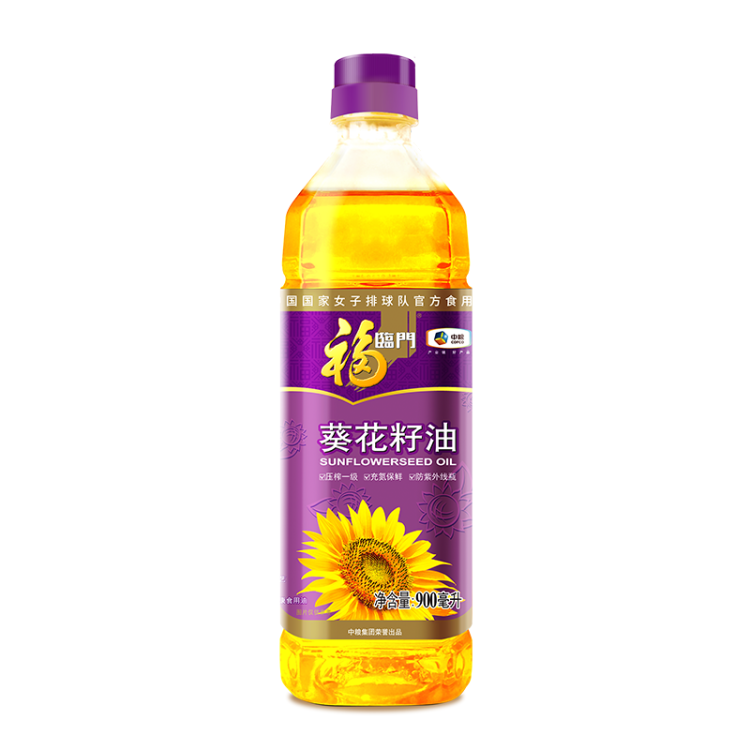 福臨門 食用油 壓榨一級(jí)葵花籽油900ml 中糧出品 光明服務(wù)菜管家商品