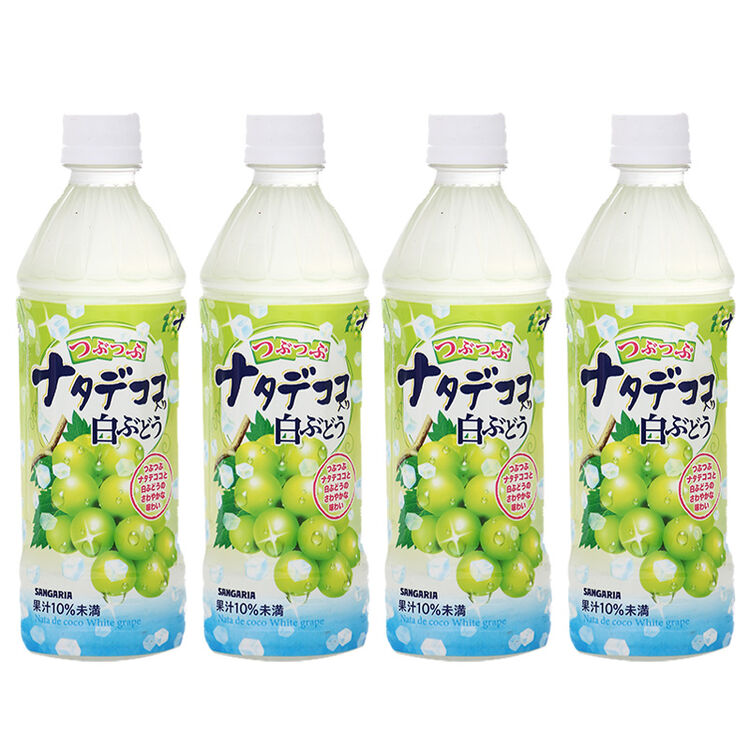 日本进口sangaria三佳利白葡萄汁饮料三佳丽橘子汁蜂蜜柠檬水大果粒果肉香橙汁网红果汁饮品白葡萄味 含椰肉 500ml 4瓶 图片价格品牌评论 京东