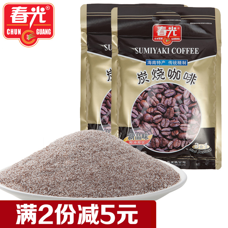 春光炭烧咖啡速溶咖啡粉三合一焦香味炭烧咖啡360g*2袋咖啡粉速溶咖啡【图片 价格 品牌 评论】-京东