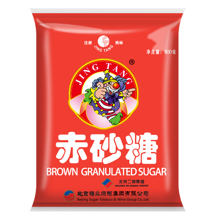 JING TANG京糖赤砂糖500g  代替女士红糖水 中华老字号 烘焙冲饮烹饪 菜管家商品