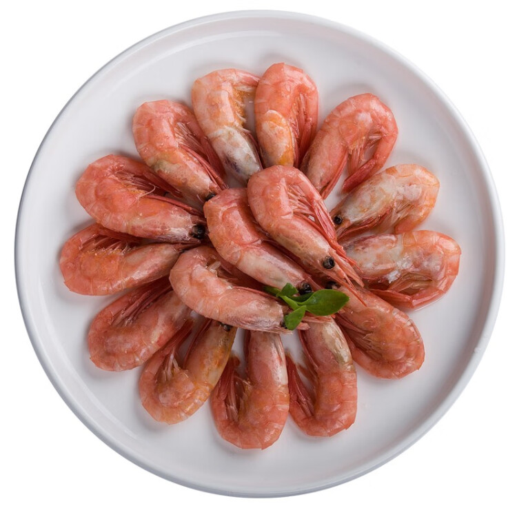 禧美 加拿大熟冻北极甜虾 500g/袋 (大号) 55-65只 (MSC认证)鲜甜腹籽 生鲜 海鲜水产  光明服务菜管家商品 