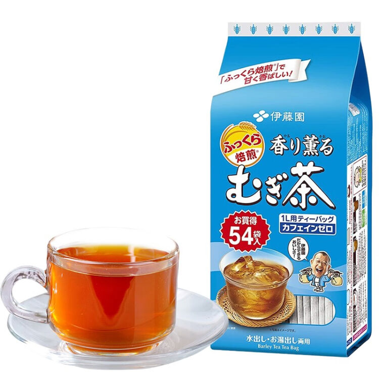 伊藤园（ITOEN）大麦茶茶包日本原装进口香薰烘焙袋泡茶叶405g（内含54