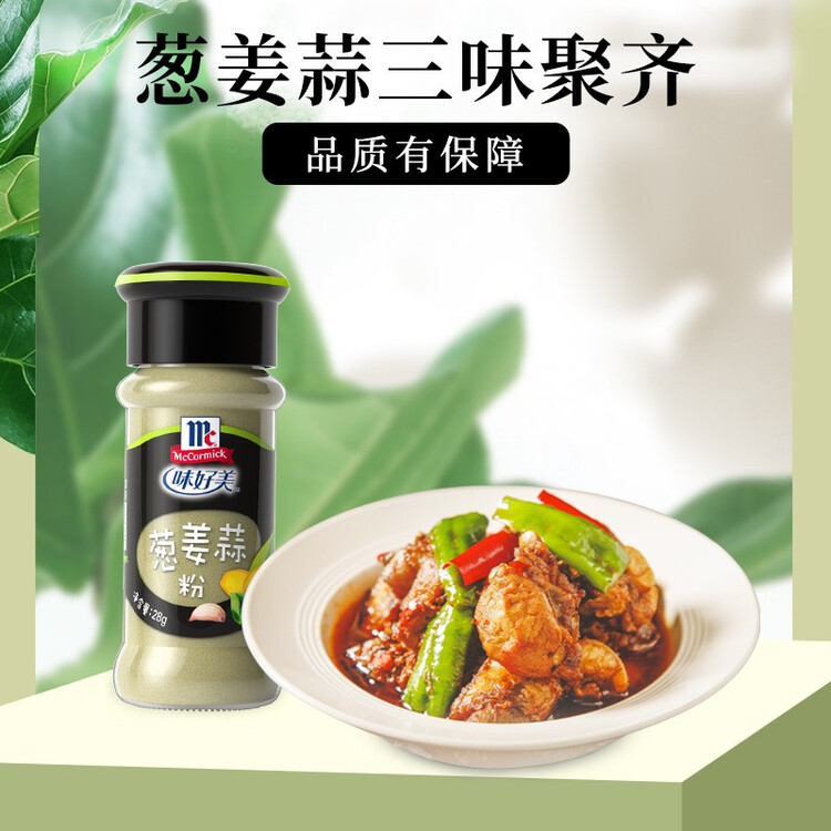 味好美（McCormicK）香辛料调料 葱姜蒜粉 28g 玻璃瓶装 烧烤烹饪调味料 百年品牌 菜管家商品