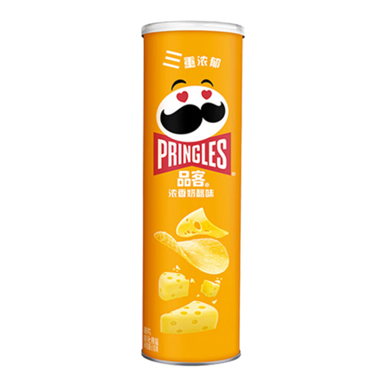 品客（Pringles）薯片濃香奶酪味110g 休閑零食膨化食品 菜管家商品