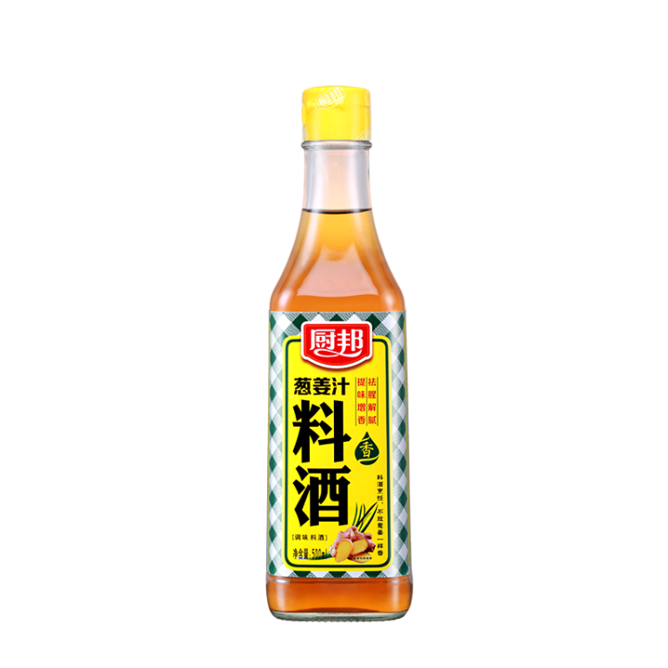 厨邦 料酒 葱姜汁料酒 传统黄酒酿造精制 去腥添香调味料 500ml 菜管家商品