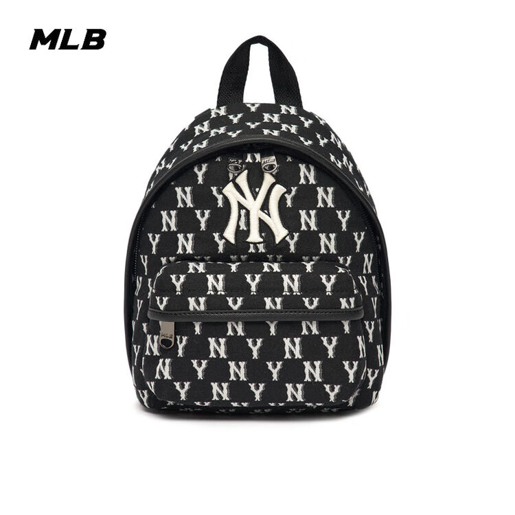 MLB官方 男女双肩包复古老花运动休闲通勤包情侣背包夏季BKS01 纽约洋基队/黑色 均码【图片 价格 品牌 评论】-京东