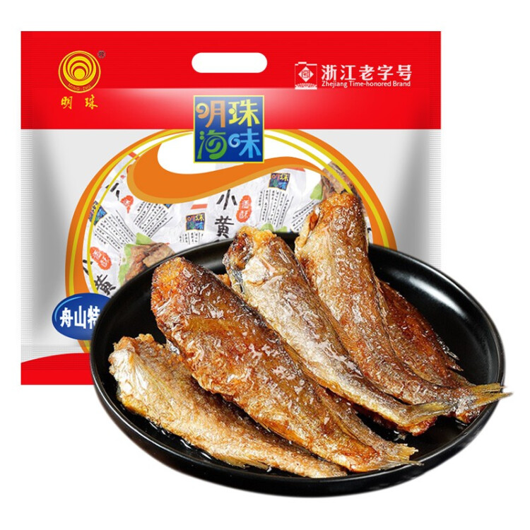 明珠香酥小黄鱼300g 独立小包浙江舟山特产国产即食海味鲜零食 菜管家商品