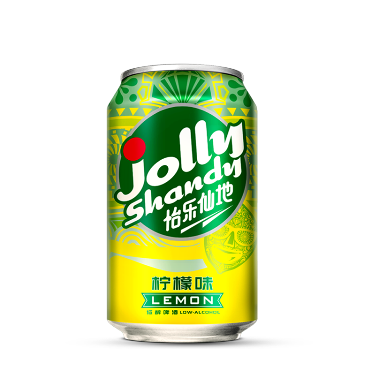 怡乐仙地（Jolly Shandy）柠檬味低醇果味啤酒330ml*24听 整箱装 菜管家商品