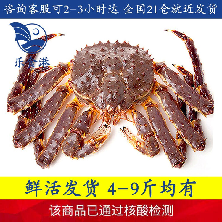 活鲜 乐食港鲜活俄罗斯帝王蟹4 8斤阿拉斯加大螃蟹长脚蟹帝皇蟹西安 成都 宁波 常州 石家庄 沈阳可2 3小时 图片价格品牌评论 京东