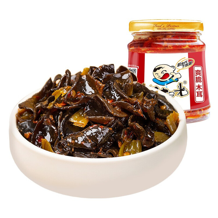 饭扫光 榨菜 爽脆木耳280g 下饭菜 香辣咸菜泡菜 拌饭拌面调味料 菜管家商品