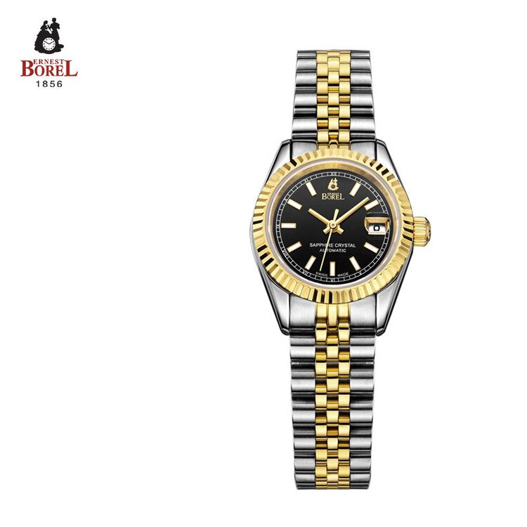 依波路(ernest borel)豪爽系列 瑞士手表机械间金女表lb5036n-5621