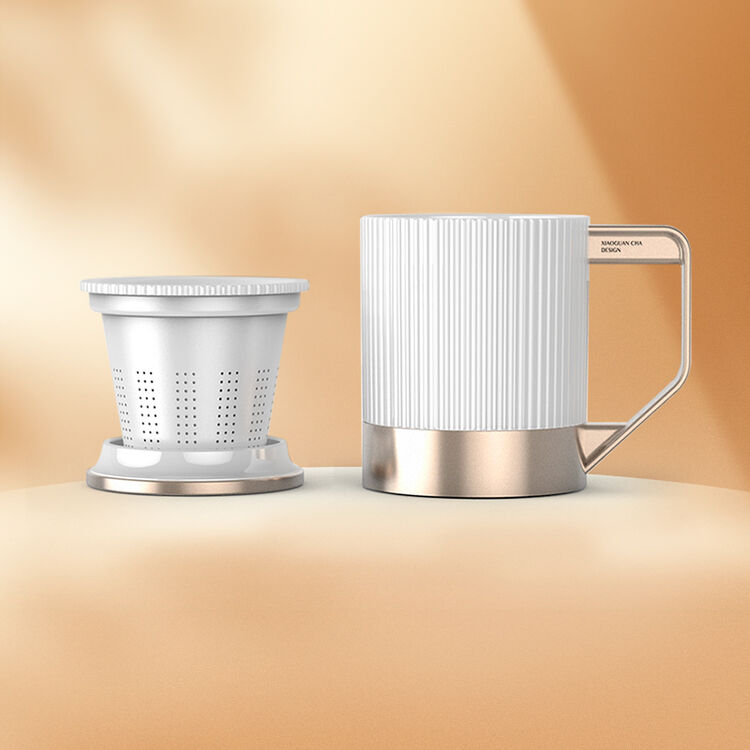 小罐茶茶具茶水分离杯长官杯高密骨瓷小罐茶具高温耐冷