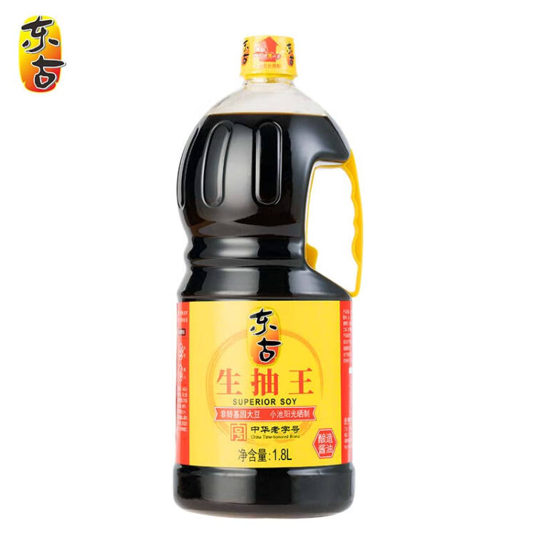 東古 生抽王【釀造醬油】1.8L 紅燒炒菜涼拌鮮味足 中華老字號 菜管家商品