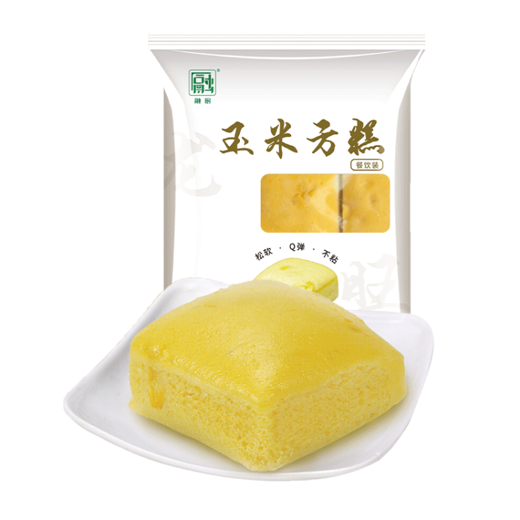 融厨 玉米方糕810g（9个 发糕米糕包子馒头 儿童早餐面点  速食） 光明服务菜管家商品