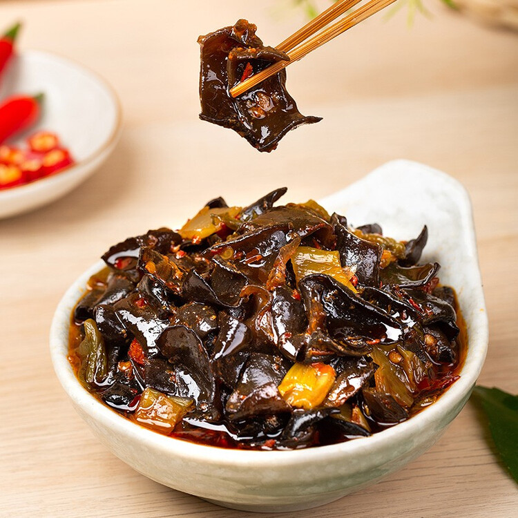 饭扫光 榨菜 爽脆木耳280g 下饭菜 香辣咸菜泡菜 拌饭拌面调味料 菜管家商品