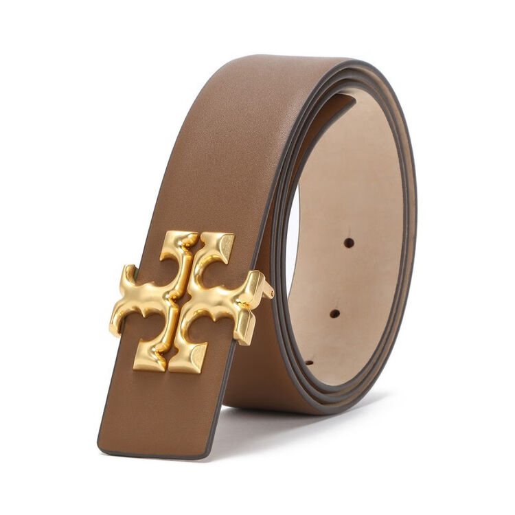 托里伯奇TB实用针扣腰带Tory Burch 汤丽柏琦女士,经典LOGO金属扣牛皮皮带80692 驼色80692-909 90【图片价格品牌评论】-京东