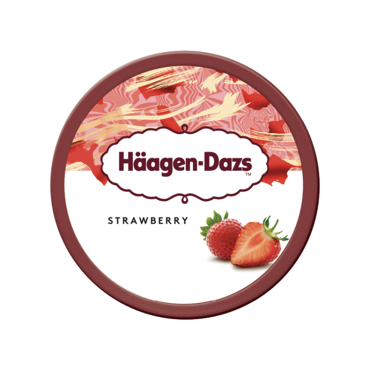 哈根達(dá)斯（Haagen-Dazs）【楊冪同款】經(jīng)典草莓口味冰淇淋 100ml/杯 光明服務(wù)菜管家商品