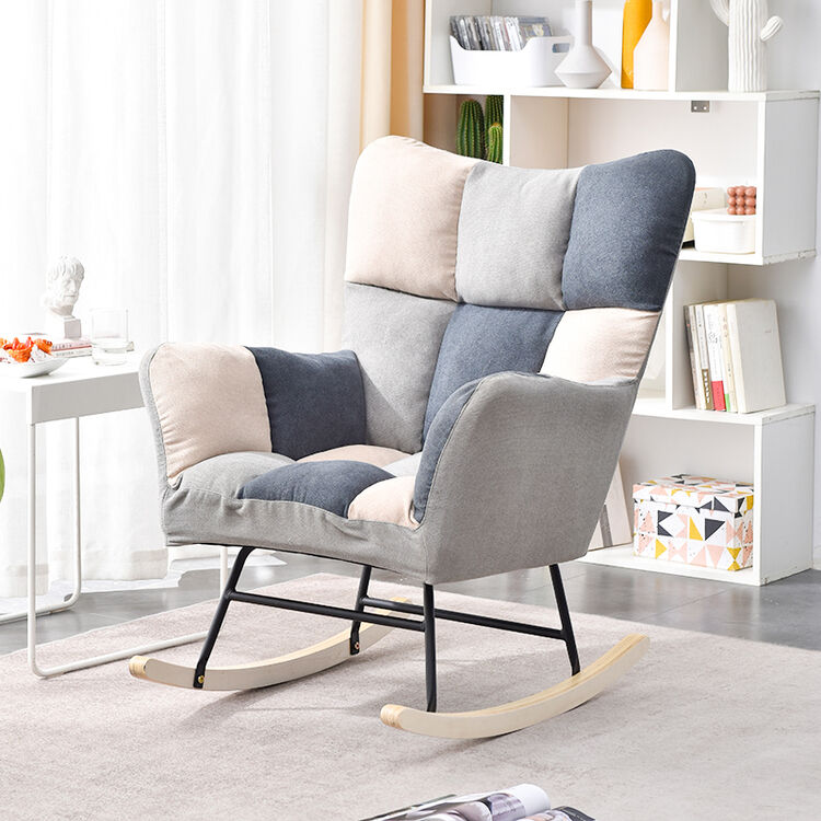 香木语 懒人创意摇摇椅 北欧休闲实木躺椅 实用多功能家用办公椅 客厅