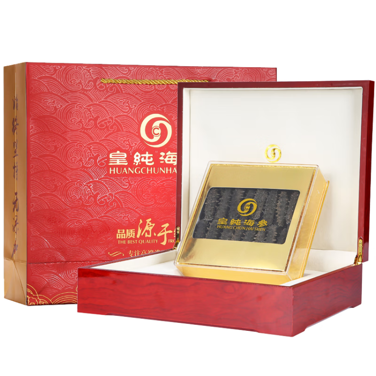 皇純大連淡干海參干貨 128g15-25只 底播遼刺參特產(chǎn)禮盒 菜管家商品