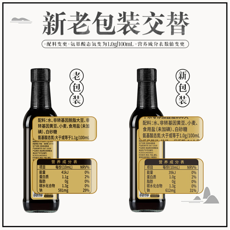 千禾零添加 180天醬油 500ml【0添加特級(jí)生抽】釀造炒菜涼拌調(diào)料 光明服務(wù)菜管家商品