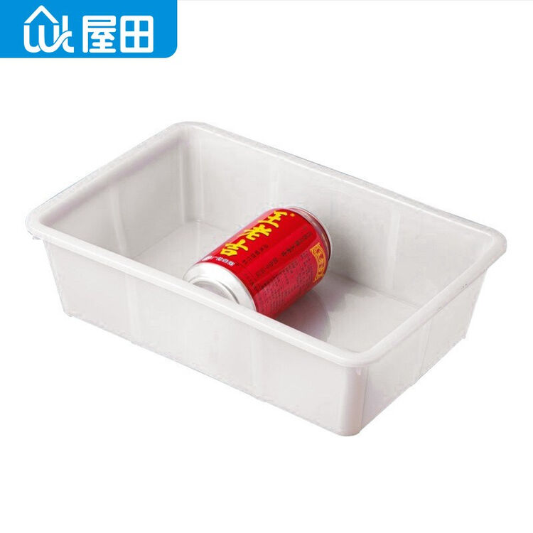 屋田 冰盆 长方形胶盆白色塑料厨房冰盘凉菜盒卤菜盆餐厅超市无盖食品盒子白色2号33.5*24*9cm WT-522【图片 价格 品牌 评论】-京东