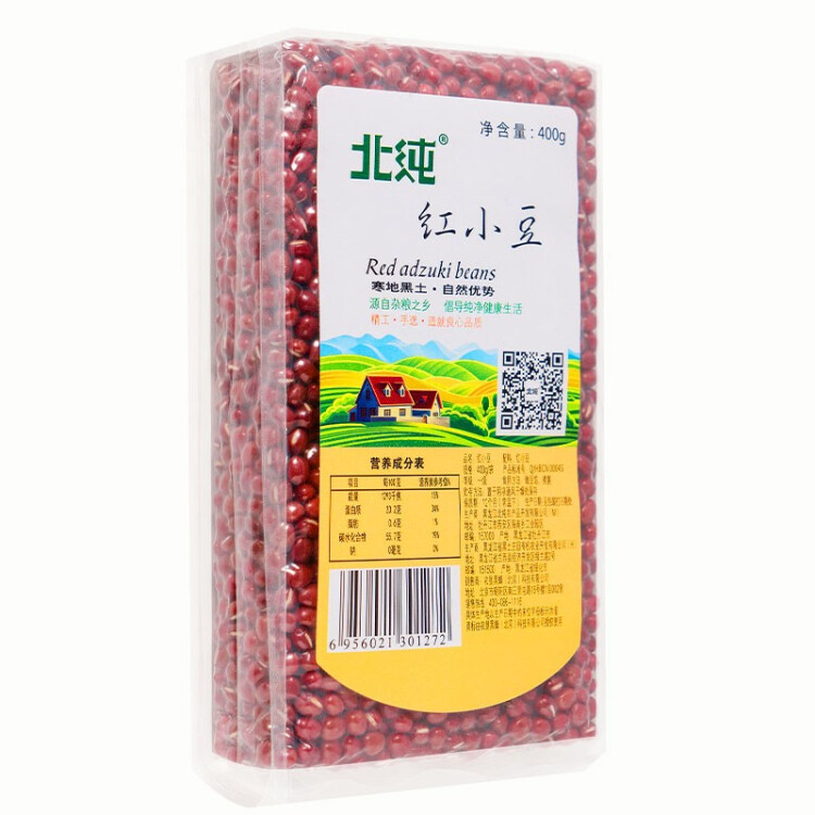 北純 紅小豆400g/袋（富含膳食纖維 含鐵 富鉀 高葉酸 紅豆 雜糧） 光明服務(wù)菜管家商品