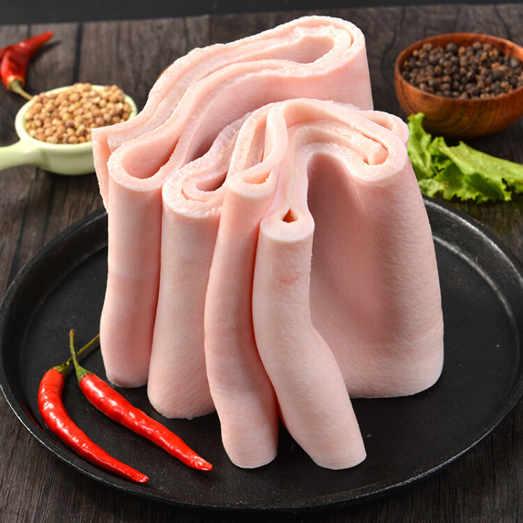 金鑼國產豬皮500g冷凍豬皮豬油豬肉生鮮泡椒豬皮豬皮凍豬皮零食原料