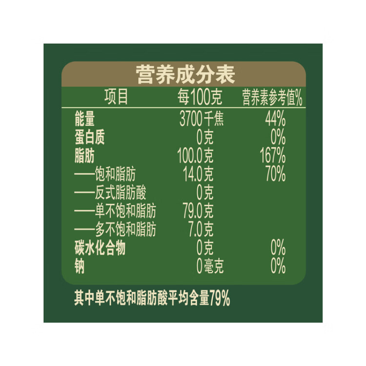 欧丽薇兰 Olivoila  食用油 压榨 纯正橄榄油1.6L  菜管家商品